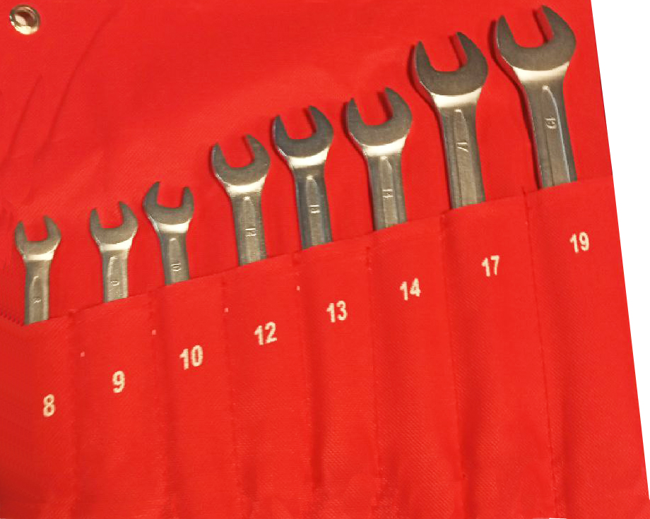 Набор ключей комбинированных 8 предметов 8-19 мм NKK008 8-19