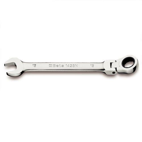 142SN - Ключ рожково накидний з поворотною головкою 9х9 мм.