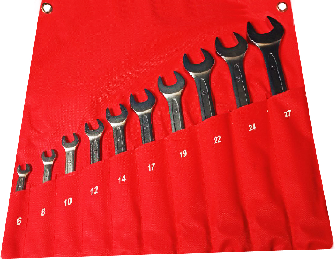 Набор ключей комбинированных  10 предметов 6-27 мм NKK010 6-27