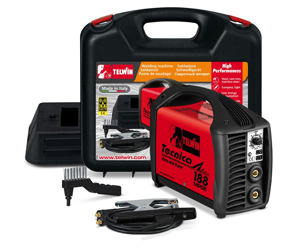 Tecnica 188 MPGE - Зварювальний апарат з аксесуарами в пластиковому кейсі      816212