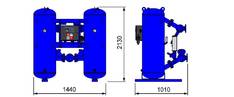 Адсорбционный осушитель Omi HL1000PRO -40°C