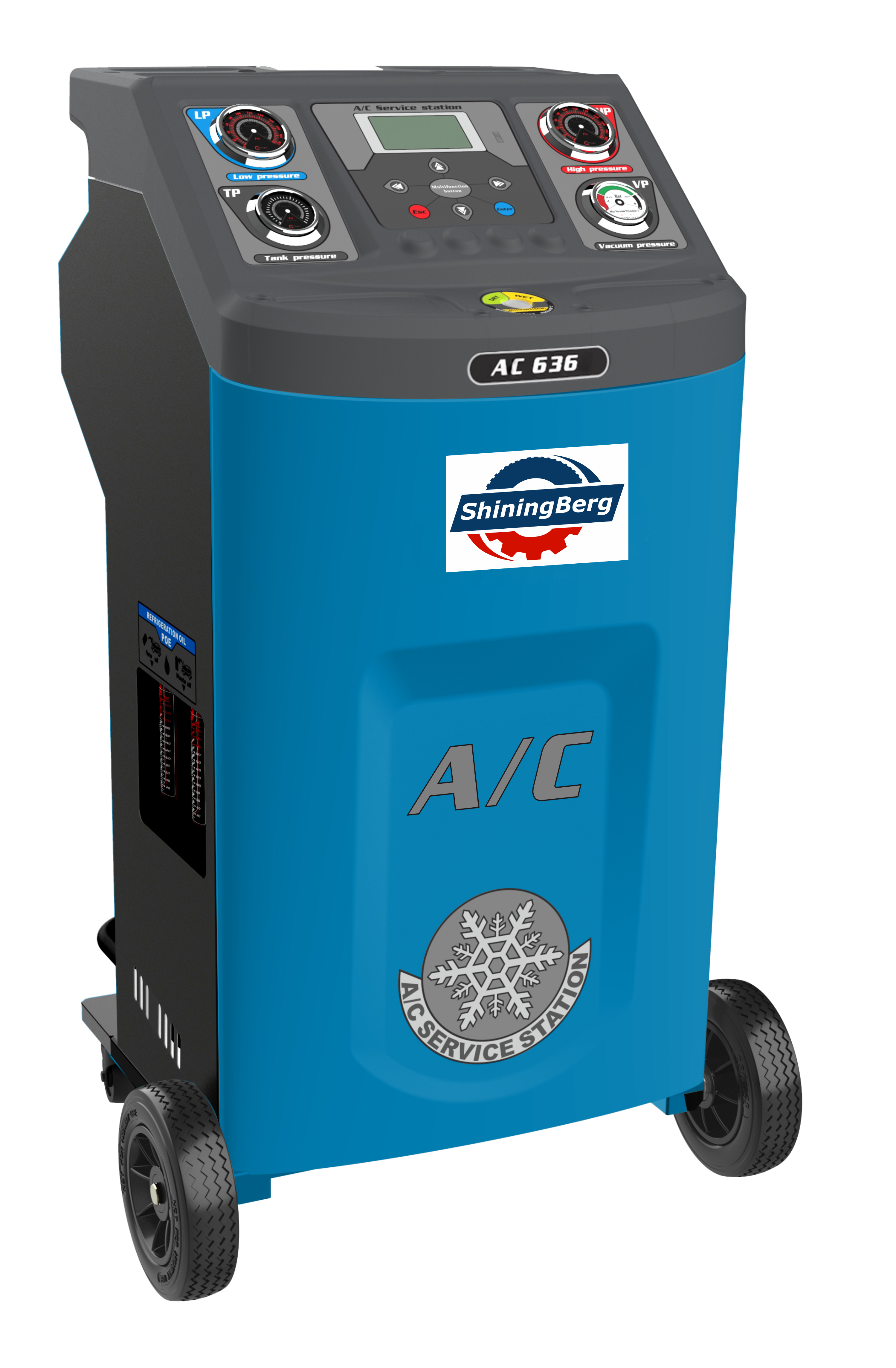 Автоматическая установка для заправки автомобильных кондиционеров AC-636 с принтером