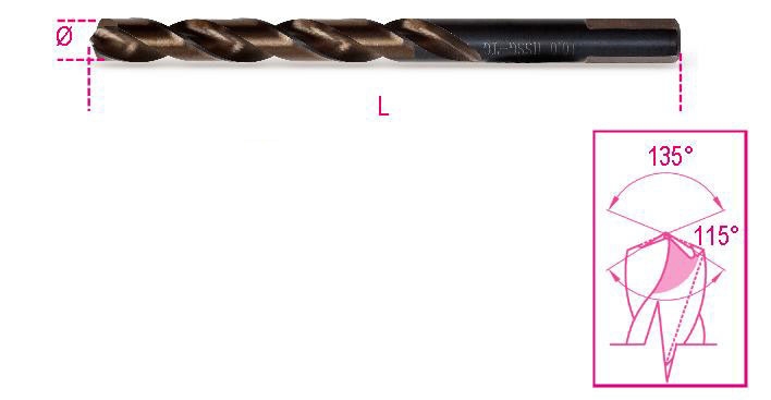 416 - Свердло циліндричне по металу 4мм.