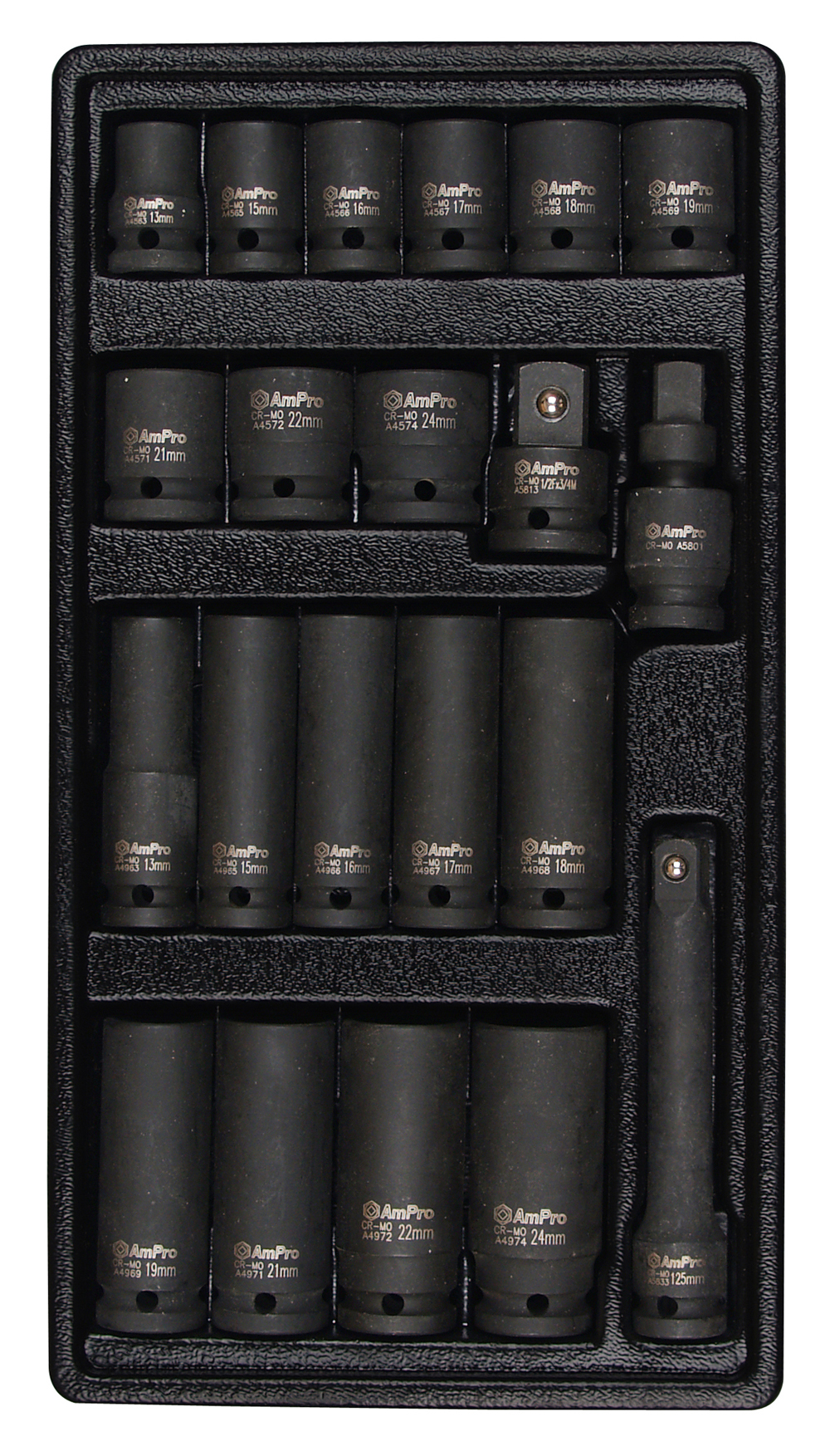 Набор ударных головок 1/2