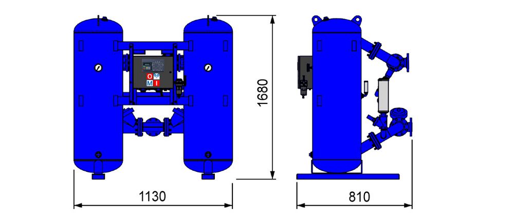 Адсорбционный осушитель Omi HL200 PRO -40°C