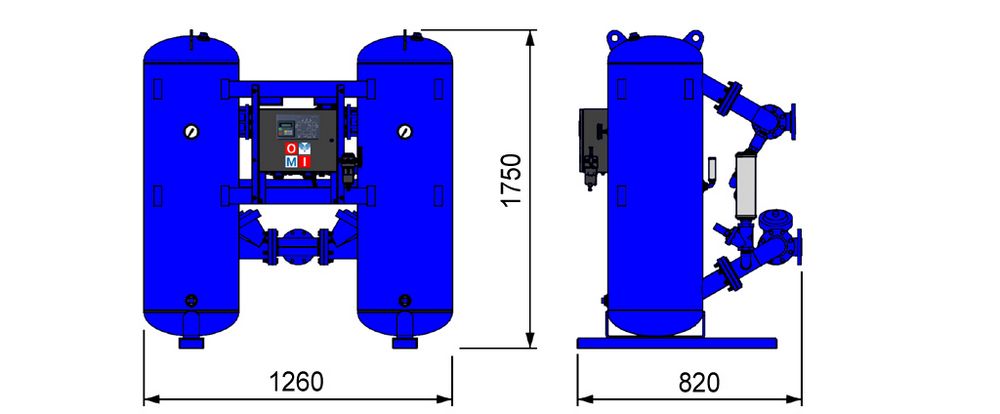 Адсорбционный осушитель Omi HL500PRO -40°C