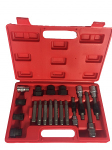 Набор специальных головок и насадок для шкива генератора 18 предметов 101318