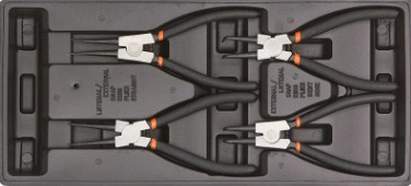 Набор клещей для снятия стопорных колец ShiningBerg в ложементе 4 ед. (11111)