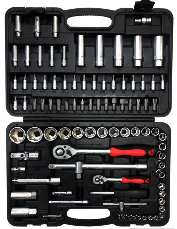 Haбop инcтpумeнтa 1/4" и 1/2" 94 eдиниц (6-ти гpaнный) 1024003