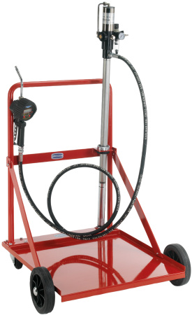 Пневматическая передвижная система раздачи масла для бочек 208 л с цифровым расходомером 002991