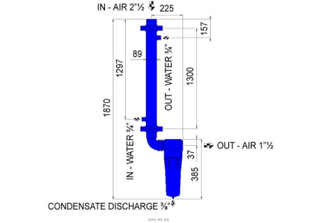Охладитель воздуха Omi AV 60 водяного типа