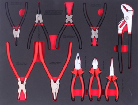 Набор шарнирно-губцевого инструмента ShiningBerg в ложементе 10 предметов (202205)