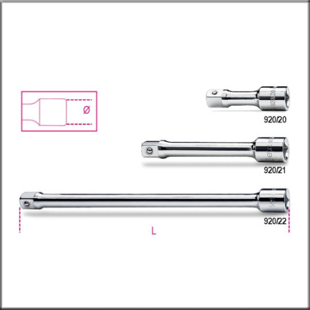 920 /20-удлинитель 1/2" ,75мм