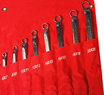 Набор ключей накидных 8 предметов 6-22 мм NNK008 6-22