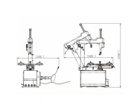 Шиномонтажный станок 220V 10-24" ShiningBerg T624
