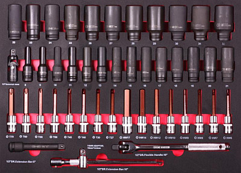 Набор ударных головок 1/2 