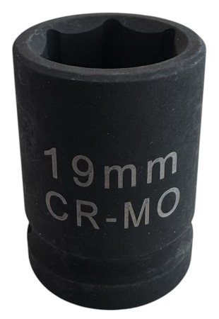 Головка ударная 6-гранная, 19мм, 1/2"