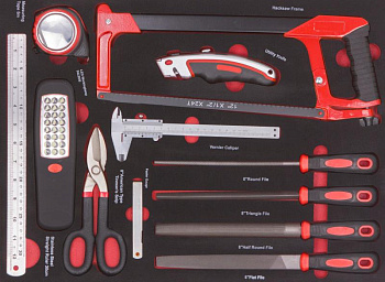 Набор инструмента комбинированный ShiningBerg в ложементе 12 ед. (11313)