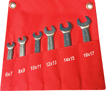 Набор ключей рожковых 6 предметов 6-17 мм NTK006 6-17