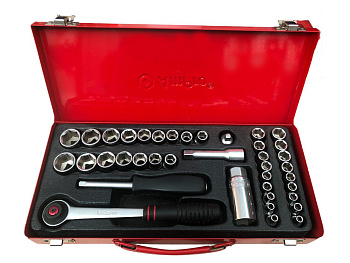 Набор инструмента комбинированный AmPro 1/4 3/8 39 предметов T45312