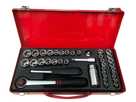 Набор инструмента комбинированный AmPro 1/4 3/8 39 предметов T45312