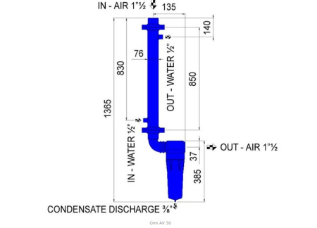 Охладитель воздуха Omi AV 30 водяного типа