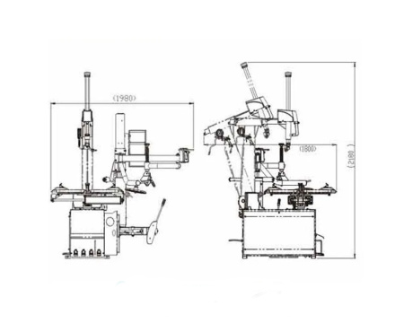 Шиномонтажный станок с третьей рукой 380V 10-26" ShiningBerg  T626R