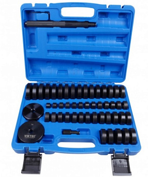 Набор оправок для выпрессовки подшипников, втулок, сальников 18-65мм (шаг 1мм) 51ед.