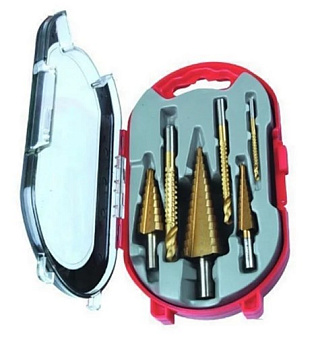 Набор ступенчатых сверл с титановым покрытием 11032