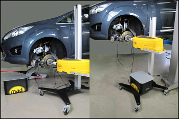 Mad da 8700 Стенд проточки тормозных дисков на автомобиле с комплектами удленителей