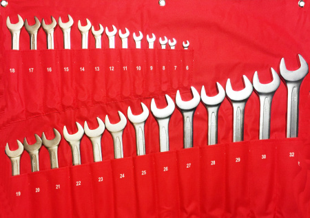 Набор ключей комбинированных 26 предметов 6-32 мм NKK026 6-32