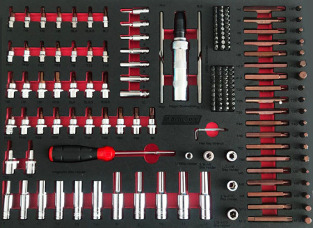 Тележка 7 полок с набором инструмента, 323 предмета