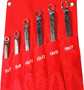 Набор ключей накидных 6 предметов 6-17 мм NNK006 6-17