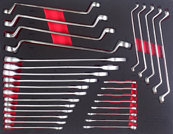 Набор ключей комбинированных ShiningBerg в ложементе 29 ед. (202207)