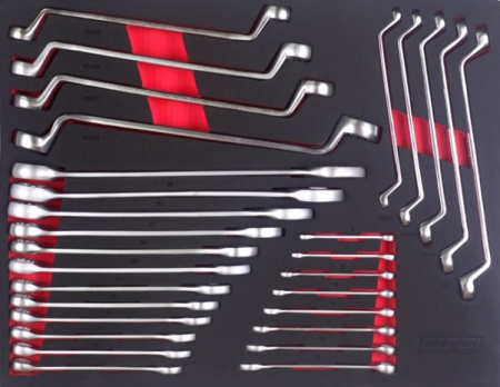 Набор ключей комбинированных ShiningBerg в ложементе 29 ед. (202207)