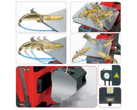 Шиномонтажный станок 380V M&B Engineering TC 528PG Червоний колір