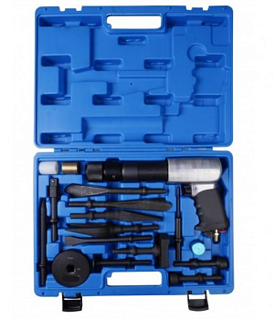 Молоток пневматический с набором зубил 17 предметов 113996