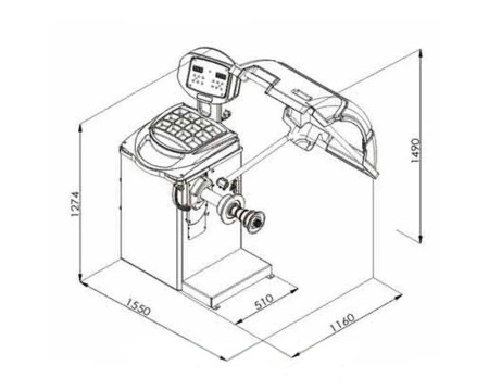 Балансировочный станок 220V W90