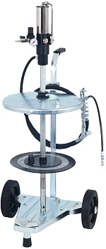 Установка для раздачи консистентных смазок подт тару 60 кг.