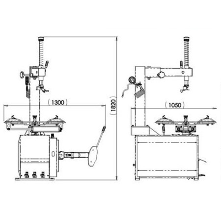Шиномонтажный станок 220V 10-21" ShiningBerg  T521