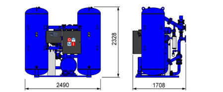 Адсорбционный осушитель Omi HB 3900