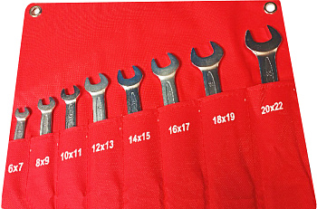 Набор ключей рожковых 8 предметов 6-22 мм NTK008 6-22