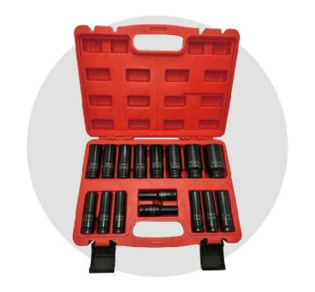 Набор ударных головок 1/2" 16 предметов 1016K