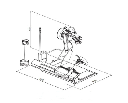 Шиномонтажный станок грузовой 14" -30" 380V M&B Engineering Dido 30