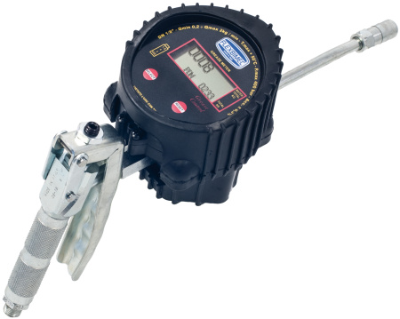 Электронный счетчик расхода консистентных смазок с пистолетом