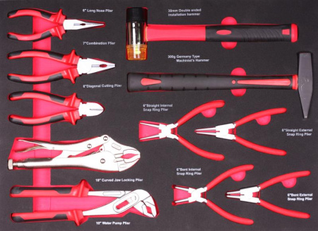 Набор инструмента шарнирно-губцевый ShiningBerg в ложементе 11 ед. (11717)