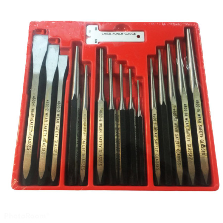 Набор выколоток и зубил, 16 предметов  в ложементе T29640-1