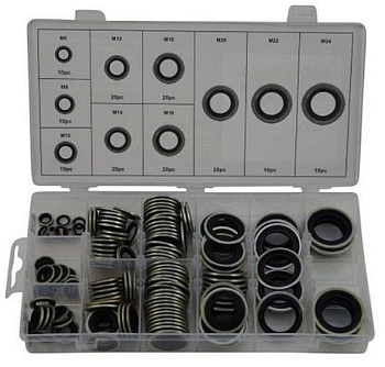 Набор металло-резиновых накладок 150 шт. 114130