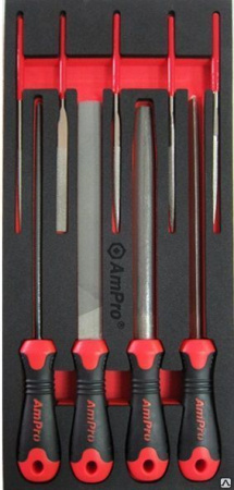 Набор напильников и надфилей, 9 пр. AmPro T18409