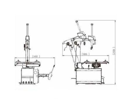 Шиномонтажный станок 380V 11-26" ShiningBerg  T626